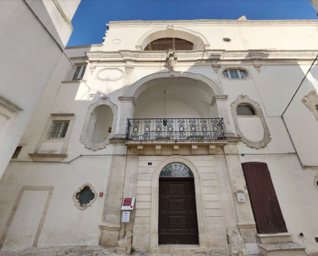 Facade of Palazzo Stabile in Martina Franca old town