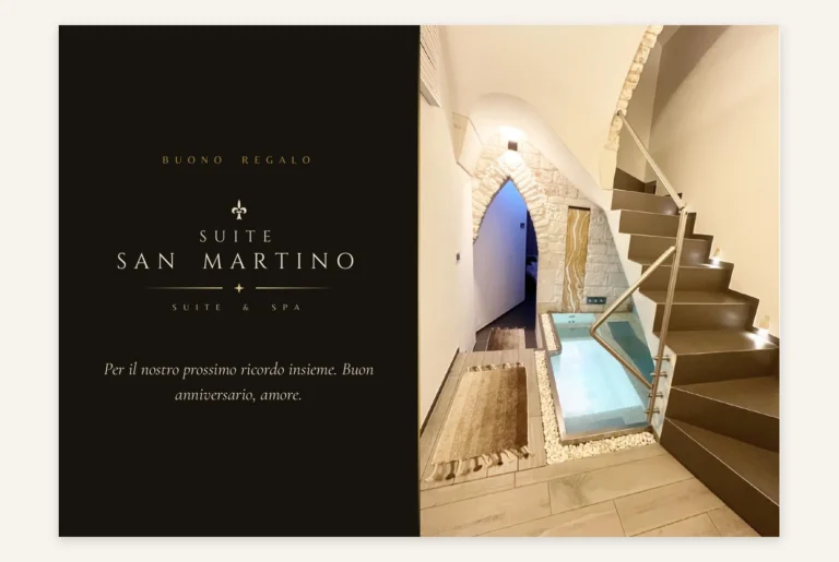 Articolo del blog Suite San Martino: Regalare un’esperienza di coppia in Puglia: come scegliere il buono regalo