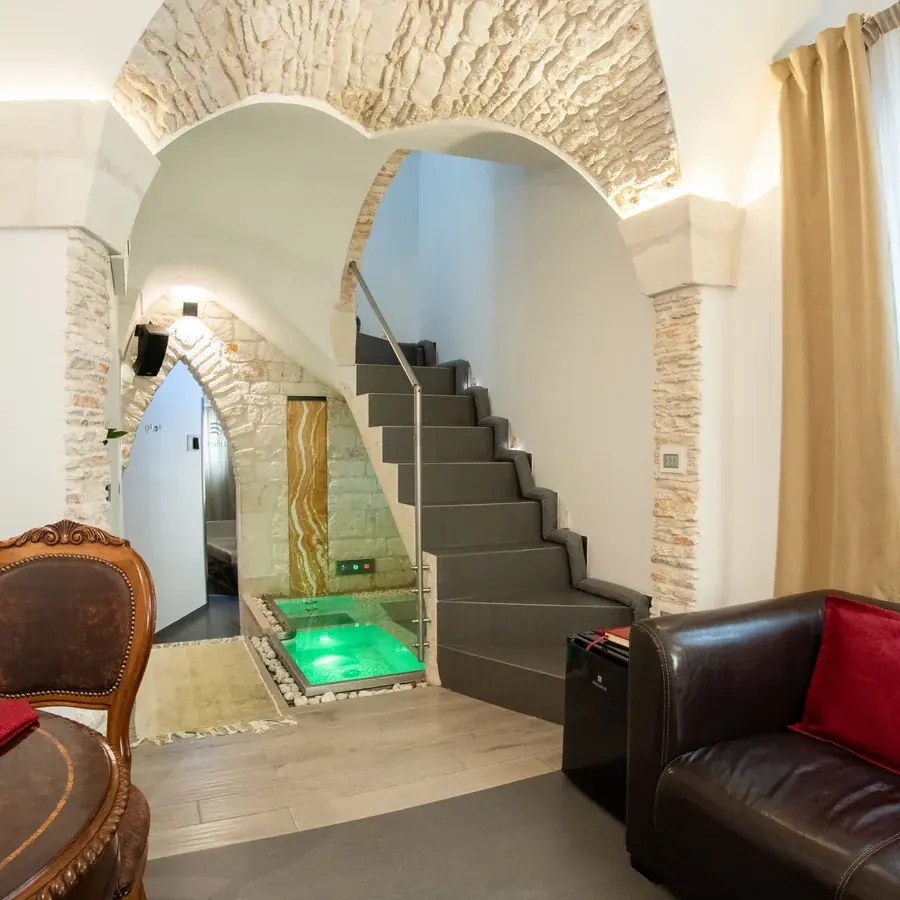Ambiente privato della Suite San Martino riservato alla coppia