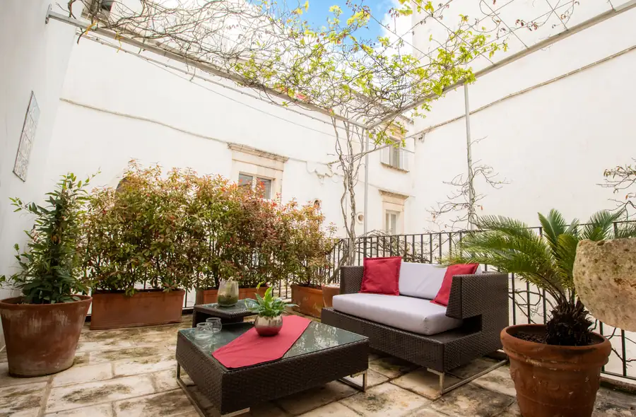 Terrazza privata della Suite San Martino per piccoli gruppi